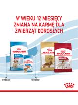 ROYAL CANIN Medium Puppy 13,9kg karma sucha dla szczeniąt, od 2 do 12 miesiąca, ras średnich\ Opakowanie uszkodzone (7444) !!!