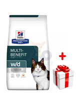 HILL'S PD Prescription Diet Feline w/d 1,5kg + niespodzianka dla kota GRATIS!