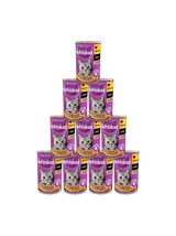 WHISKAS Adult puszka 24x400 g - mokra karma dla dorosłego kota, kawałki z kurczakiem w sosie