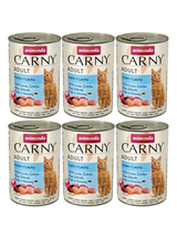 ANIMONDA Cat Carny Adult smak: kurczak i łosoś 6x400g