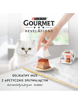 Gourmet Revelations Karma dla kotów mus z łososiem 8x57g (4x2x57g)