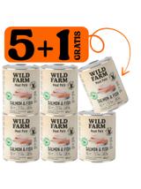 WILD FARM Pate Salmon & Fish 5x800g + 800g GRATIS bezglutenowa karma dla psa
