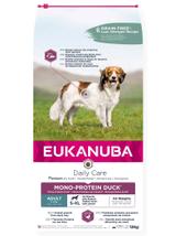 EUKANUBA-Adult Daily Care Mono-Protein duck-12kg + niespodzianka dla psa GRATIS!
