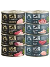 WILD FARM Mix smaków 4x85g + 4x70g - bezzbożowa karma dla kota