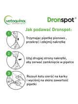 VETOQUINOL Dronspot Roztwór Do Nakrapiania Dla Dużych Kotów od 5kg do 8kg 30mg/7,5mg (2x1,12ml)