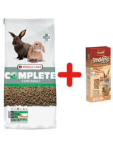VERSELE-LAGA Cuni Adult Complete 8kg Pokarm dla królików + VITAPOL Kolby Smakers orzechowe dla gryzonia i królika op. 2szt.