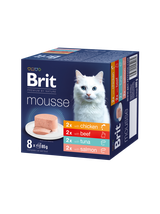 Brit Premium by Nature Cat Mousse MIX 8x85g