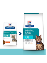 HILL'S PD Prescription Diet Feline t/d 3kg / Opakowanie uszkodzone (1202,6968)!!!