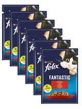 FELIX Wołowina w galaretce - saszetka 26x85g