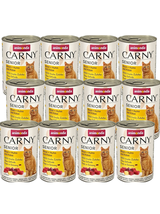 ANIMONDA Cat Carny Senior smak: Wołowina, kurczak, ser  12x400g