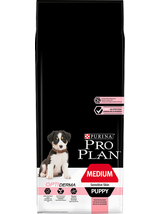 Purina Pro Plan Medium Puppy Sensitive Optiderma, łosoś i ryż 12kg   + niespodzianka dla psa GRATIS!