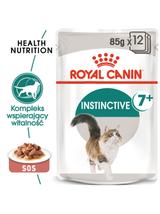 ROYAL CANIN  Instinctive +7 12x85g w sosie karma mokra dla kotów starszych, wybrednych + Royal Canin piłka dla kota GRATIS!!!