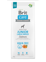 BRIT CARE Dog Grain-free Junior Large Breed Salmon 12kg