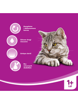 WHISKAS Adult puszka 400 g - mokra karma dla dorosłego kota, kawałki z kurczakiem w sosie