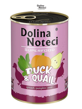 DOLINA NOTECI PREMIUM SUPERFOOD kaczka i przepiórka 6x400g