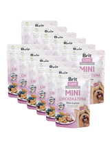 Brit Care Mini Chicken & Tuna fillets in gravy 12x85g