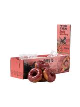 WILD FARM donut kolagenowy z kaczką i truskawkami 7cm 10x50g przysmak dla psa
