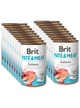 BRIT PATE & MEAT SALMON 18x400g