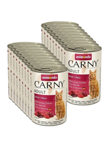 ANIMONDA Cat Carny Adult smak: wołowina i serca 18x400g