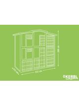 KERBL Domek dla kur 222 x 115 x 200 cm