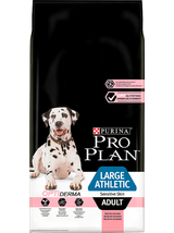 Purina Pro Plan Large Adult Athletic Optiderma, łosoś i ryż 14kg  + niespodzianka dla psa GRATIS!