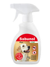 SABUNOL- Płyn do zwalczania pcheł w otoczeniu zwierząt 250ml+TRIXIE Szczypce do usuwania kleszczy 9cm