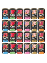 DOLINA NOTECI Rafi dla psa mix smaków 24x400g