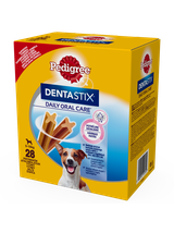 PEDIGREE DentaStix (małe rasy) przysmak dentystyczny dla psów 28 szt. - 4x110g