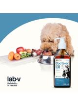 Lab-v Cod Liver Oil – Olej z wątroby dorsza 100% dla psa i kota 250ml
