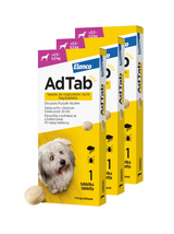 ELANCO 3xAdTab 112mg tabletki na pchły i kleszcze dla psów >2,5-5,5 kg