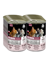 PetRepublic karma monoproteinowa wołowa dla kota, kawałki w sosie 10x400g