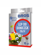 BROS Lep do doniczek żółty 10szt.