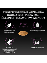 Purina Pro Plan Medium & Large 7+ Sensitive Optiderma, łosoś i ryż 14kg  + niespodzianka dla psa GRATIS!