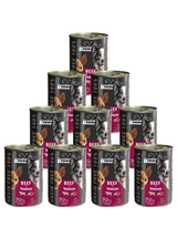 Super Beno PIES bezzbożowe kąski z wołowiną i dziczyzną w sosie 10x415g