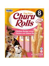 INABA Churu Rolls Dla Psa Kurczak z Łososiem 8x12g