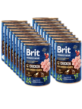 Brit Premium by Nature Chicken With Chicken Hearts 18x400g