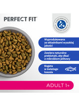 PERFECT FIT (Adult 1+) 6x750g Bogaty w łososia - sucha karma dla kota dorosłego