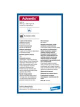 Advantix - dla psów 25-40kg (pipeta 4ml)+ Cestal Dog Plus tabletki na odrobaczanie psów 2 sztuki