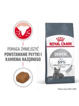 ROYAL CANIN  Dental Care 8kg karma sucha dla kotów dorosłych, redukująca odkładanie kamienia nazębnego / Opakowanie uszkodzone (8744) !!!