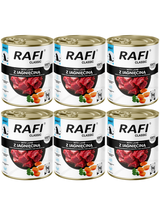 DOLINA NOTECI Mokra karma dla psa Rafi Classic z jagnięciną 6x800 g
