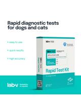 Lab-v Antygen CPV & CCV & GIA – Szybki test diagnostyczny dla psów 2 szt.