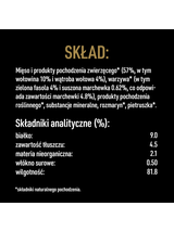 CESAR puszka 400g - mokra karma pełnoporcjowa dla dorosłych psów bogata w wołowinę, przybrana marchewką, fasolką i ziołami