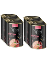 DOLINA NOTECI Piper dla kota z łososiem 12x400g