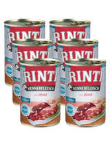 Rinti Kennerfleisch Junior Rind karma mokra dla psa - wołowina 6x400g