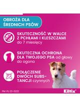 Kiltix Obroża dla psów średnich dł, 53cm+ TRIXIE Szczypce do usuwania kleszczy 9cm