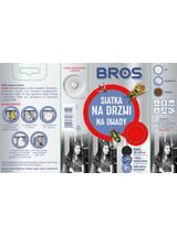 BROS - Siatka na drzwi 140x220 czarna