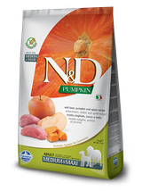 Farmina N&D Pumpkin Grain Free canine BOAR AND APPLE ADULT MEDIUM & MAXI 12kg