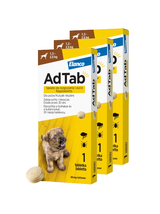 ELANCO 3xAdTab 56mg tabletki na pchły i kleszcze dla psów 1,3-2,5 kg