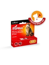 Fiprex KOT, 52,5 mg/0,7 ml, roztwór do nakrapiania dla kotów+ Cestal Cat tabletki na odrobaczanie kotów 2szt