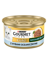 Purina Gourmet Gold Succulent Delights z rybami oceanicznymi 72x85g